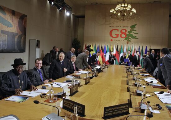 Dmitry Medvedev attends G8 summit in Canada