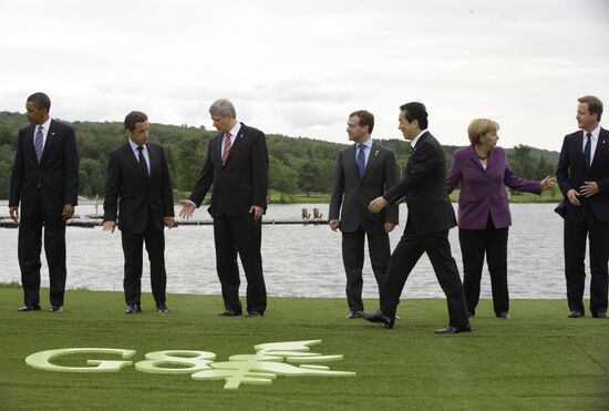 Dmitry Medvedev attends G8 summit in Canada