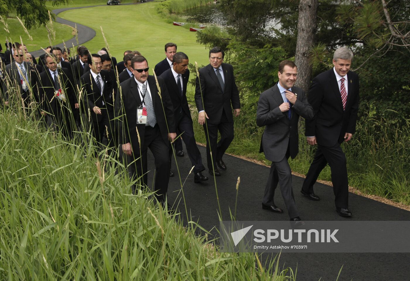 Dmitry Medvedev attends G8 summit in Canada