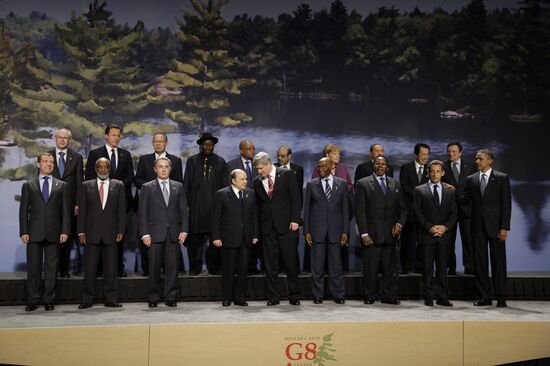 Dmitry Medvedev attends G8 summit in Canada