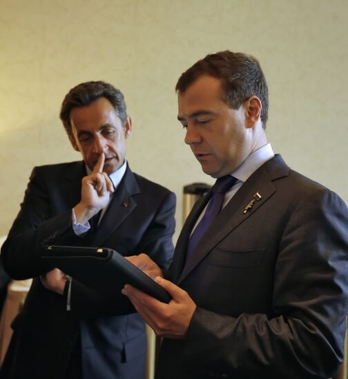 Dmitry Medvedev attends G8 summit in Canada