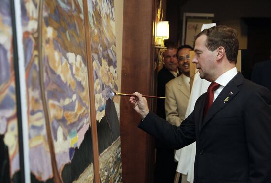 Dmitry Medvedev attends G8 summit in Canada