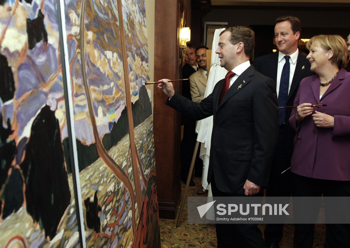 Dmitry Medvedev attends G8 summit in Canada
