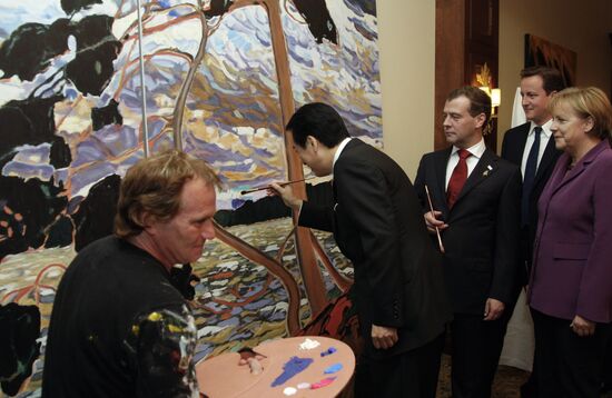 Dmitry Medvedev attends G8 summit in Canada