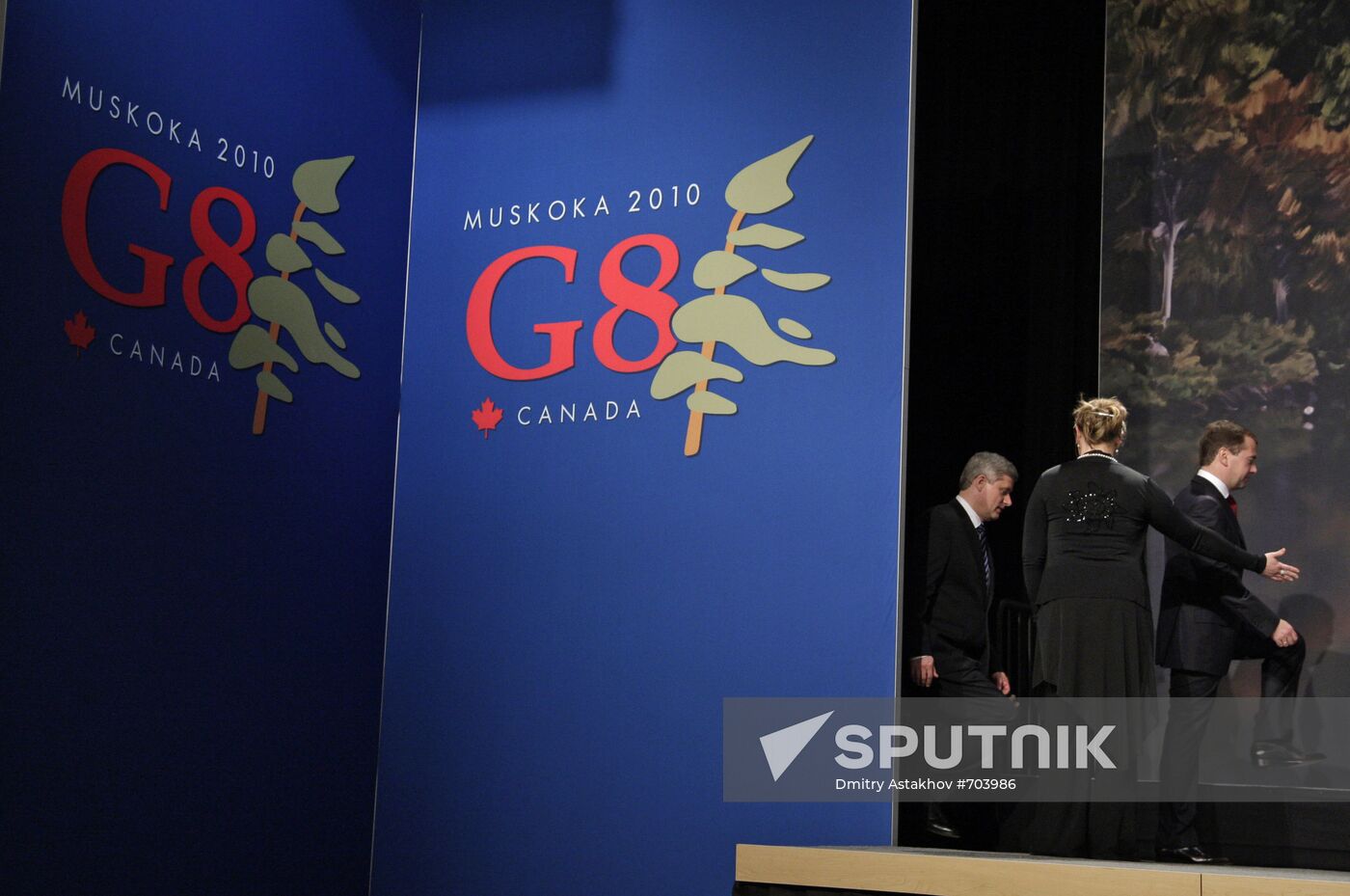 Dmitry Medvedev attends G8 summit in Canada