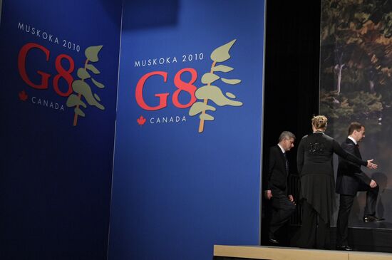 Dmitry Medvedev attends G8 summit in Canada