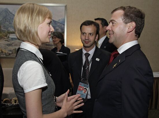 Dmitry Medvedev attends G8 summit in Canada