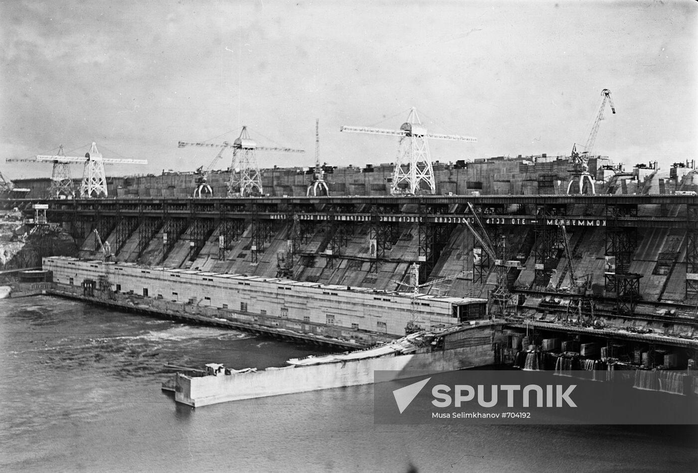 Bratsk hydro-power plant on Angara River