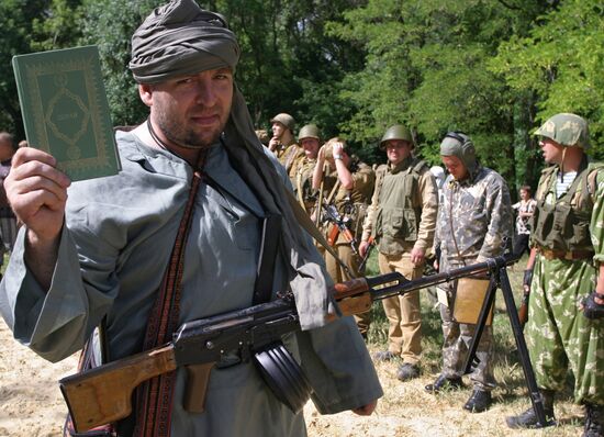 Re-enactment of Afghan War Episode