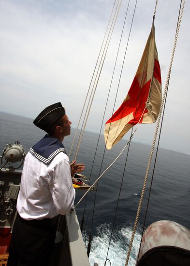 Joint sailing of various fleets' vessels in Primorye