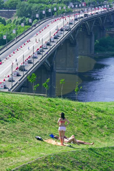 Heat in Nizhny Novgorod