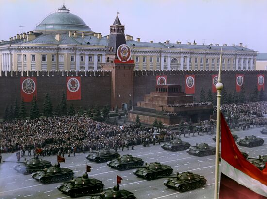 Military parade on Red Square on May 9