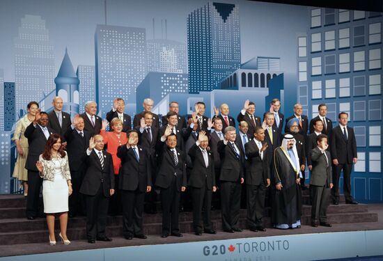 Dmitry Medvedev attends G20 summit in Toronto