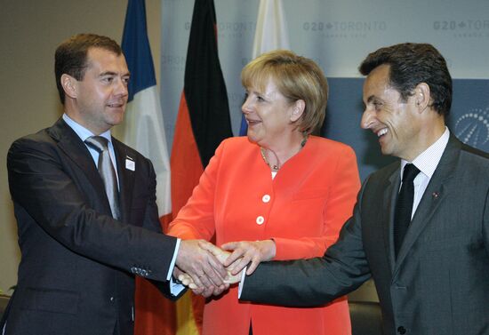 Dmitry Medvedev attends G20 summit in Toronto