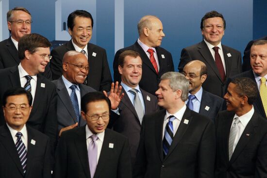 Dmitry Medvedev attends G20 summit in Toronto