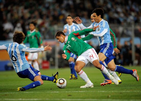 FIFA World Cup 2010. Argentina vs. Mexico