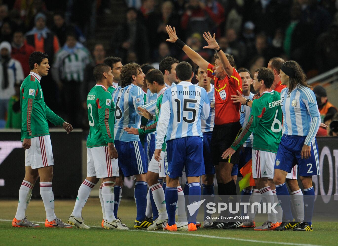 FIFA World Cup 2010. Round of 16. Argentina vs. Mexico