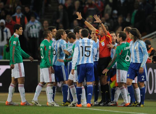 FIFA World Cup 2010. Round of 16. Argentina vs. Mexico