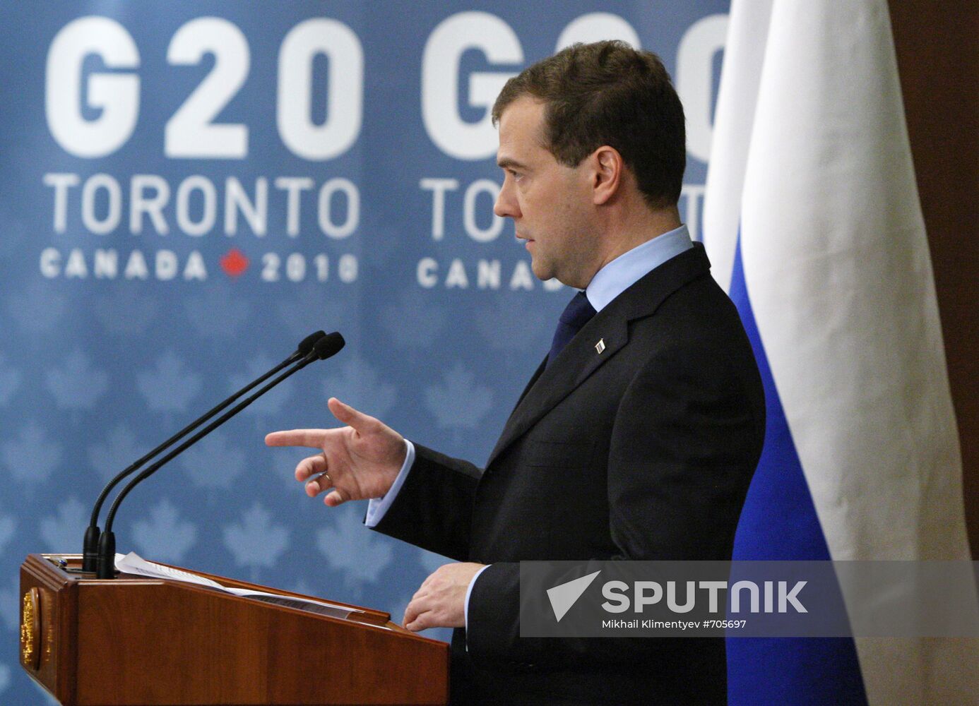Dmitry Medvedev attends G20 summit in Toronto