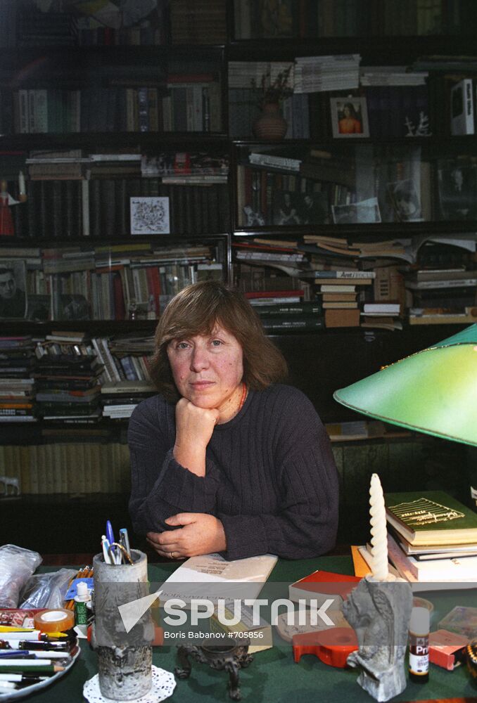 Belorussian writer Svetlana Alexievich
