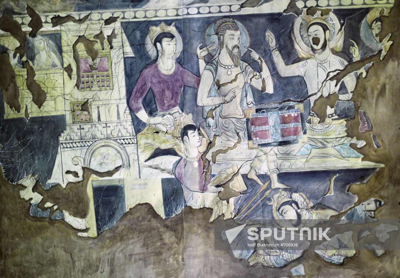 Ancient painting at holy place Bobo-Togo