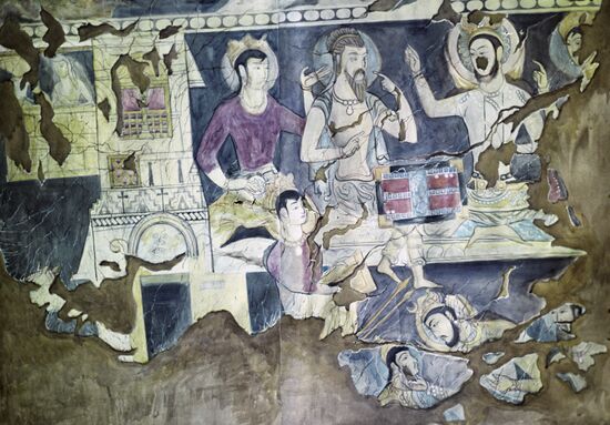 Ancient painting at holy place Bobo-Togo