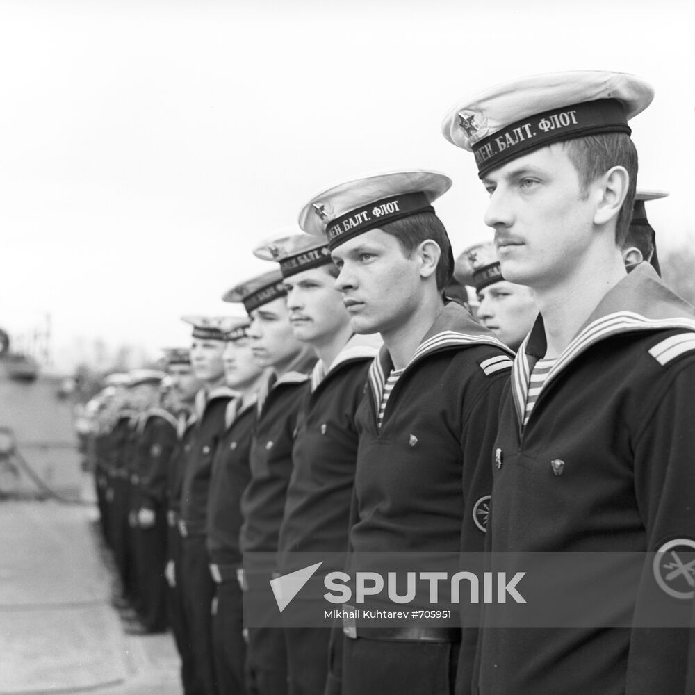 Baltic fleet of the Soviet Navy.
