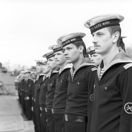 Baltic fleet of the Soviet Navy.