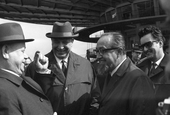 Arrival of delegation of Communist Party of Cuba in USSR