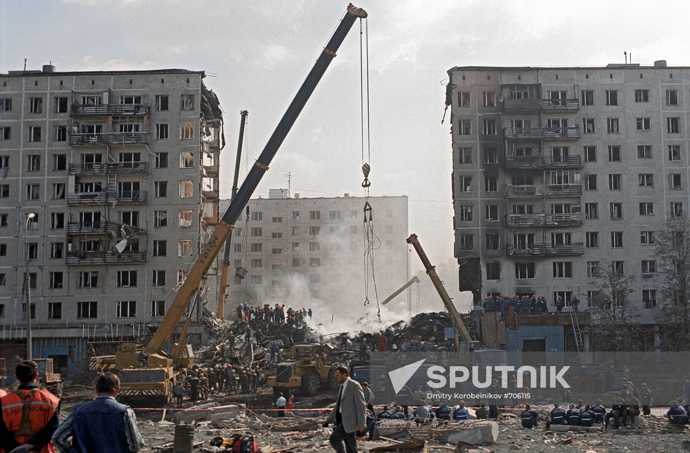 Explosion of residential house in Guryanov Street