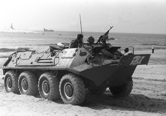 Marine unit during military exercises