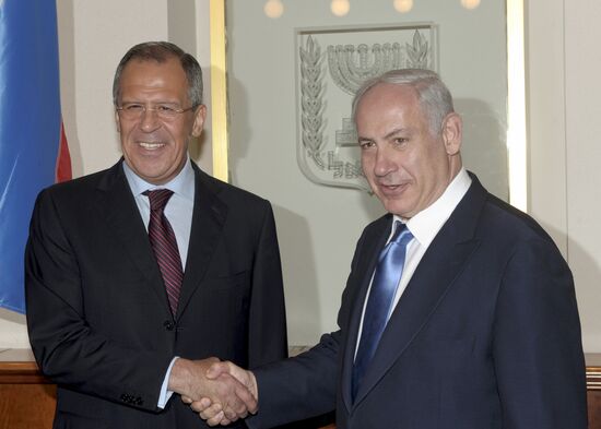 Sergei Lavrov meeting Benjamin Netanyahu