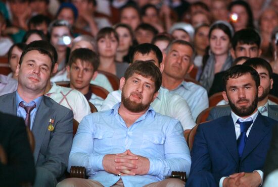 Anzor Muzayev, Ramzan Kadyrov and Magomed Daudov