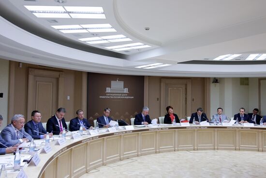 Sergei Sobyanin holds meeting at Government House