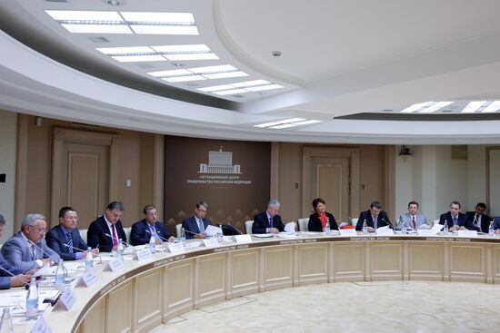 Sergei Sobyanin holds meeting at Government House