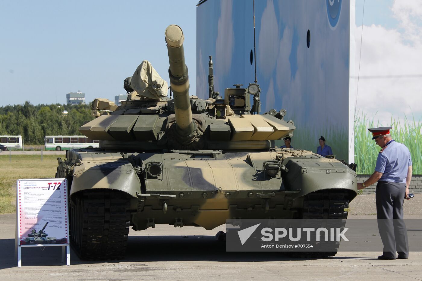 Modernized tank T-72