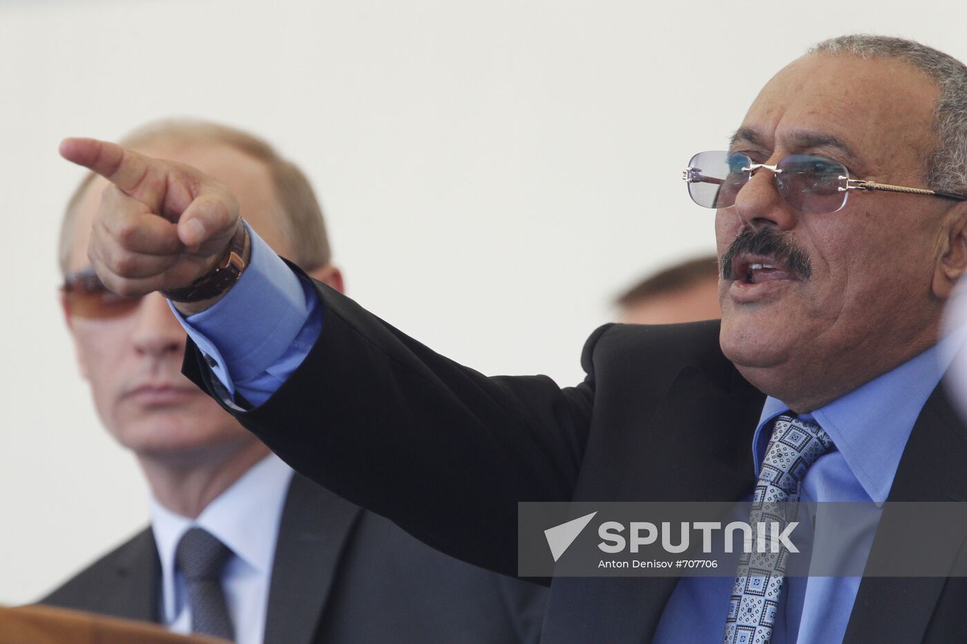 Vladimir Putin and Ali Abdullah Saleh