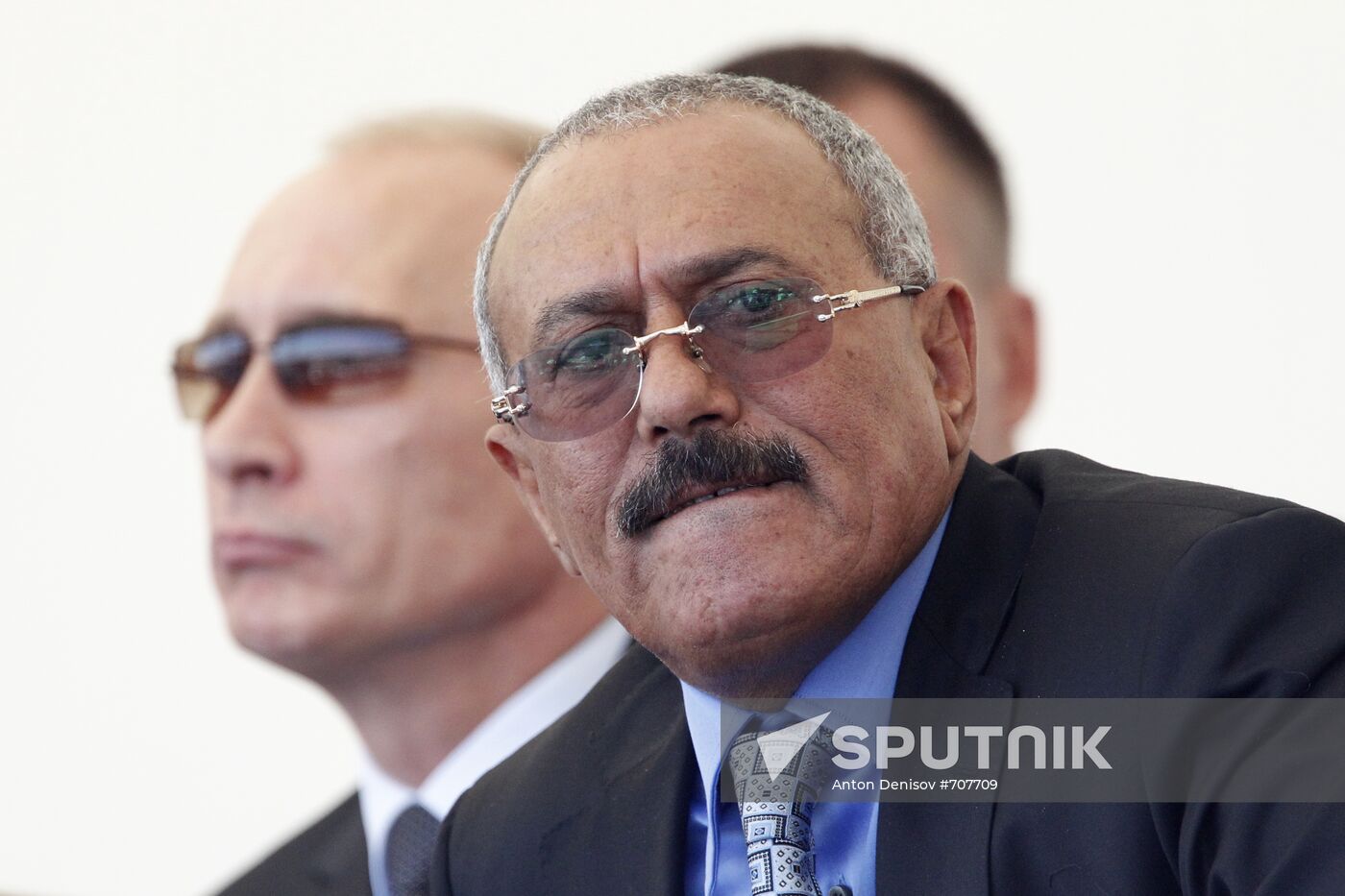 Vladimir Putin and Ali Abdullah Saleh