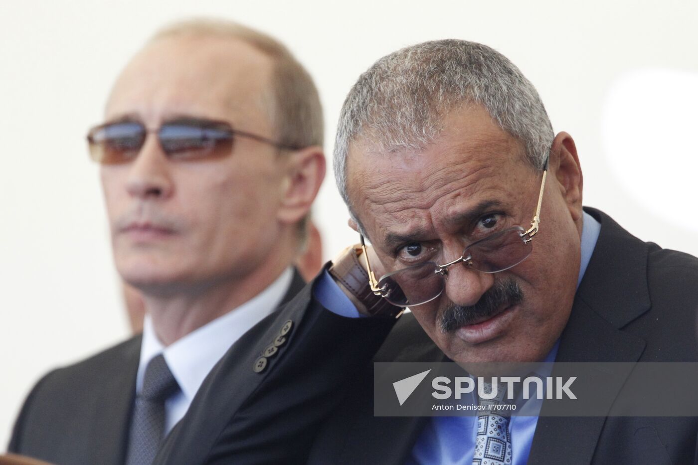 Vladimir Putin and Ali Abdullah Saleh