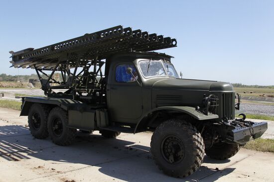 BM-13 Katyusha multiple rocket launcher