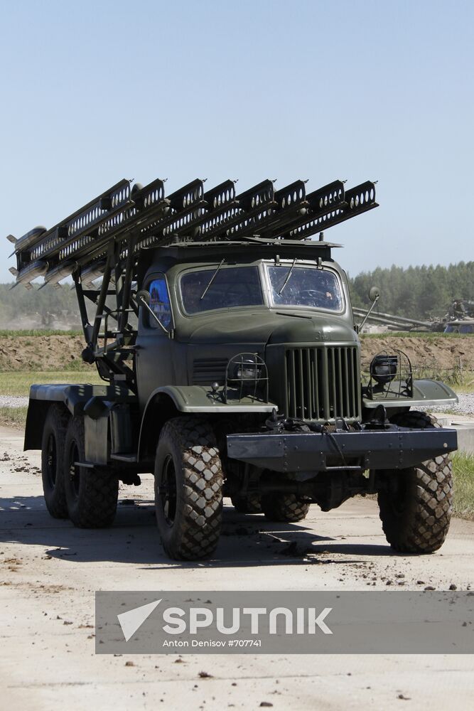 BM-13 Katyusha multiple rocket launcher