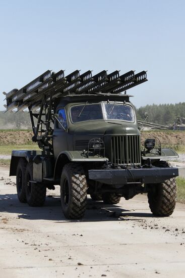 BM-13 Katyusha multiple rocket launcher