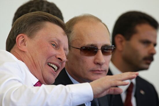 Vladimir Putin and Sergei Ivanov