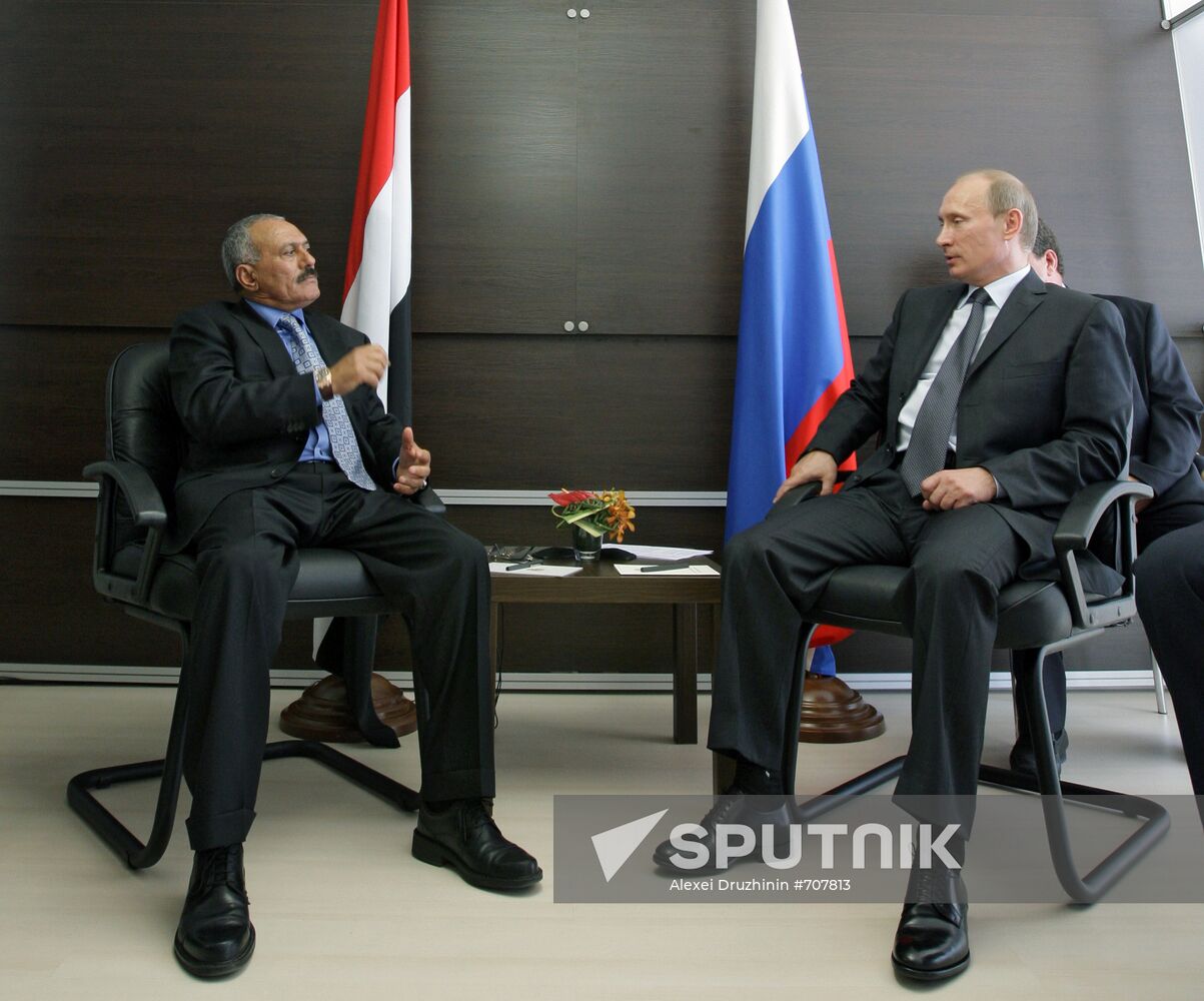 Vladimir Putin meets with Ali Abdullah Saleh