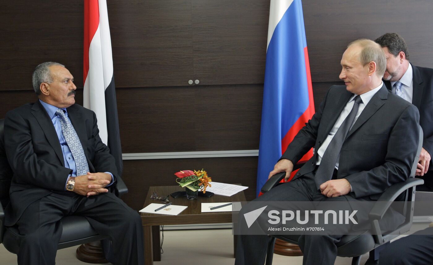 Vladimir Putin meets with Ali Abdullah Saleh