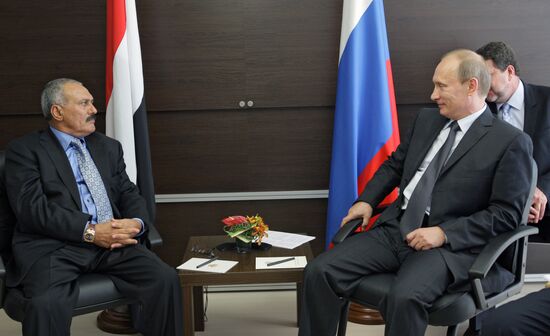 Vladimir Putin meets with Ali Abdullah Saleh