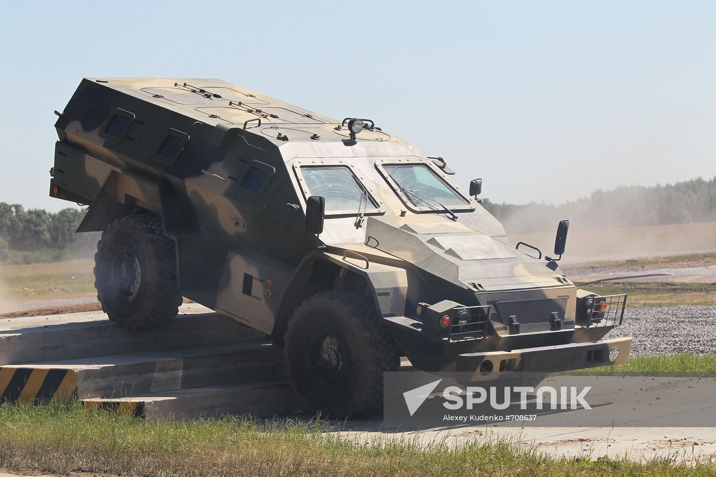 Armored "Vystrel" KAMAZ vehicle