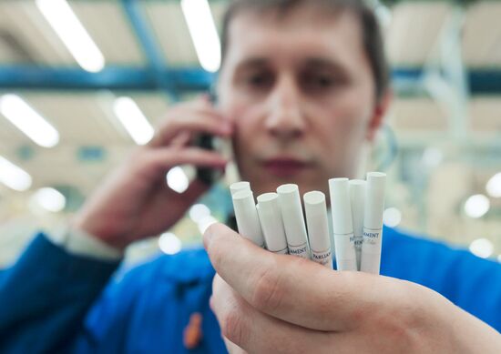 Parliament cigarette quality check-up