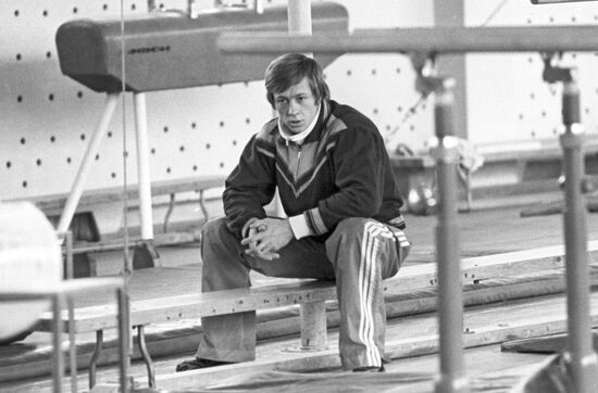World champion in artistic gymnastics Nikolai Andrianov