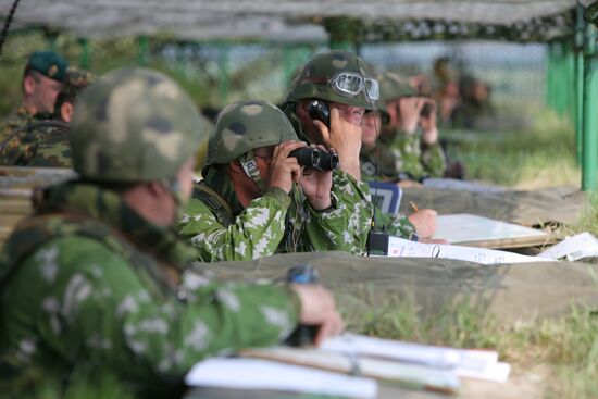 Tactical exercises of 74th motorifle brigade